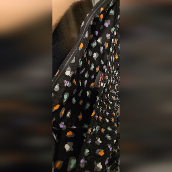 Torrid Plus Size Dress 4x Tube Top No Sleeve Black Multi Colored Leopard Cheetah - Picture 7 of 14